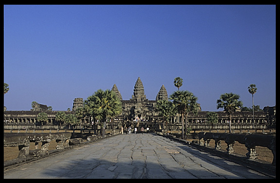 A breathtaking view of Angkor Wat.