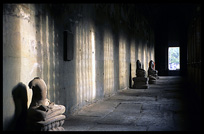 Buddha statues inside Angkor Wat. Siem Riep, Angkor, Cambodia