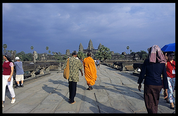 A breathtaking view of Angkor Wat.