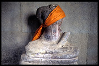 A Buddha statue inside Angkor Wat. Siem Riep, Angkor, Cambodia