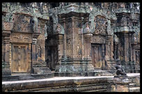 Banteay Srei is decorated with some of the finest carvings seen anywhere on the planet. Siem Riep, Angkor, Cambodia