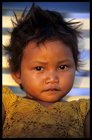 Portrait of a Cambodian girl.