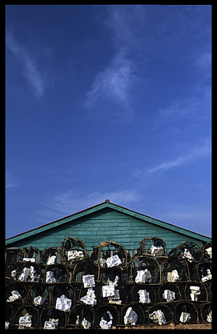 A fishing community north of Sihanoukville.