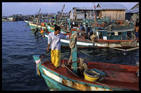 A fishing community north of Sihanoukville.