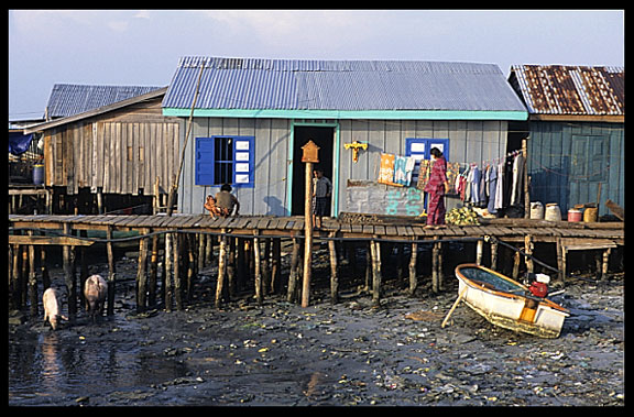 A fishing community north of Sihanoukville.