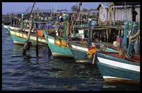 A fishing community north of Sihanoukville.