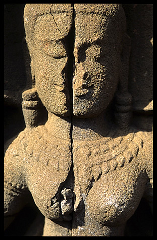 A Theravada statue at Wat Nokor, near Kompong Cham.