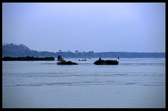 Crossing the Mekong River, Kratie, Cambodia