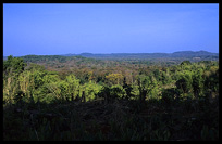 Fine views across the jungle of Ratanakiri near Voen Sai. Voen Sai, Ratanakiri, Cambodia