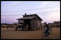 Moving house Cambodian style. Ban Lung, Ratanakiri, Cambodia