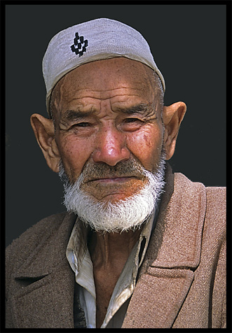 Portrait of Uyghur man. Kashgar, Xinjiang, China