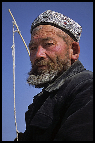 Portrait of Uyghur man. Kashgar, Xinjiang, China