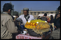 Eggs for sale at the Sunday Market. Kashgar, Xinjiang, China