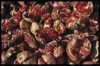 Grenade apple for sale at the Sunday Market. Kashgar, Xinjiang, China