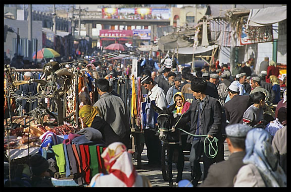 Sunday Market. Hotan, Xinjiang, China