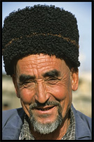 Portrait of Uyghur man. Hotan, Xinjiang, China