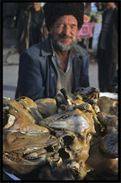 Portrait of Uyghur man. Hotan, Xinjiang, China