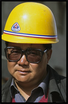 Portrait of a Chinese man. Hotan, Xinjiang, China