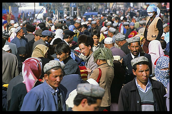 Sunday Market. Hotan, Xinjiang, China