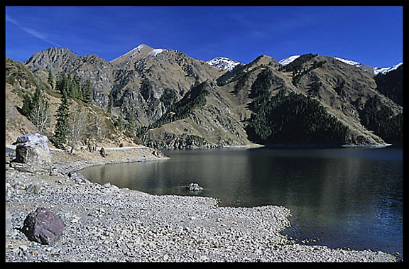 Heaven Pool or Heavenly Lake (Tian Chi). Urumqi, Xinjiang, China