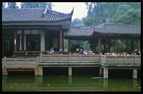 Chinese teahouse. Chengdu, Sichuan, China