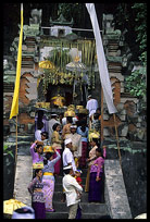 The annual temple celebration in Candi Dasa.