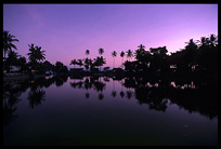 A evening view of the lagoon in Candi Dasa.