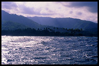 A view on Lombok on the way to the Gili's.