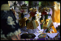 Details of funeral offerings in Lovina.