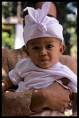 Photographed on his 6 months birthday in Pondok Batu.