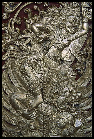 Garuda displayed in a Balinese craftmenship.