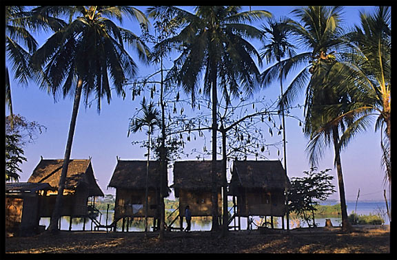 Basic accommodation on the four thousand islands. Si Phan Don, Don Det, Laos