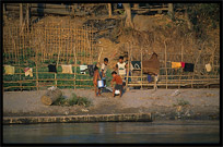 River life on the Mekong River. Si Phan Don, Don Khong, Laos