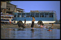 River life on the Mekong River. Si Phan Don, Don Khong, Laos