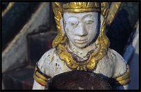 Decorative carvings at Wat Luang. Pakse, Laos