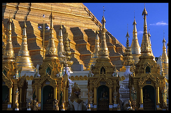 Shwedagon Paya is a maze of shrines and images. 