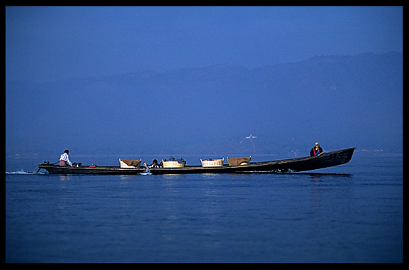 Local transport on the Inle Lake.