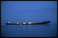 Local transport on the Inle Lake.