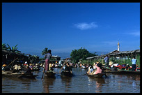 The floating market of Ywama on Inle Lake.