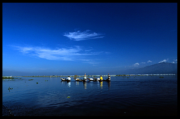 Local transport on the Inle Lake.