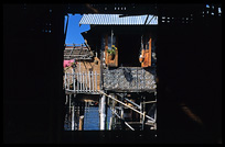  A house on stilts in one of the floating villages in Inle Lake.