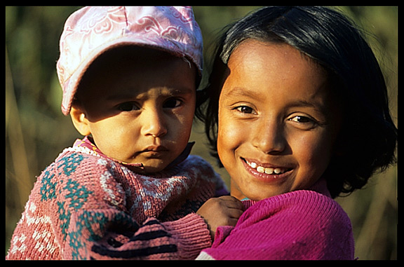 Burmese children.