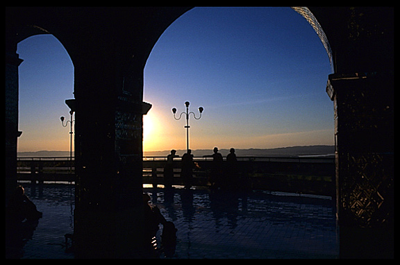 Sunset at Mandalay Hill.