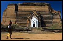 Mingun Paya, split  by an earthquake in 1838.