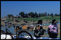 Laundry service at the Ayeyarwady riverfront.