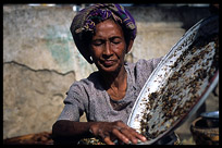 Fresh food at a market stall in Mandalay.