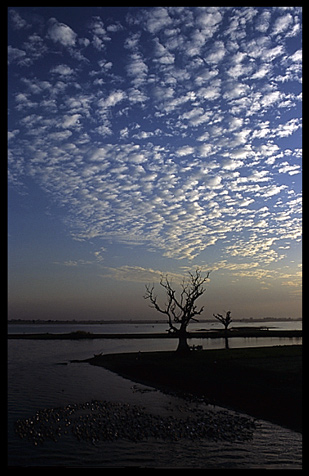 Sunset at U Bein Bridge.