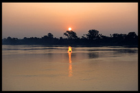 Sunset on the Ayeyarwady River.