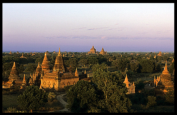 In every direction, you'll see temples of all sizes at Bagan.