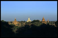 In every direction, you'll see temples of all sizes at Bagan.